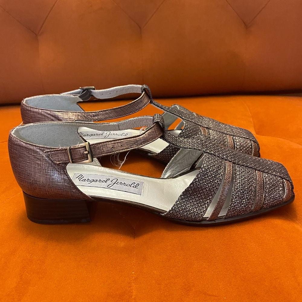 Margaret Jerrold Brown Mary Jane T-strap Shoes - Picture 3 of 8